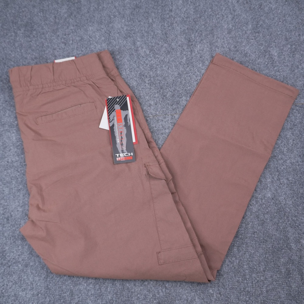 Ring of Fire Aziel Cargo Tech Joggers Men L Chocolate Malt Brown Stretch RYB1499